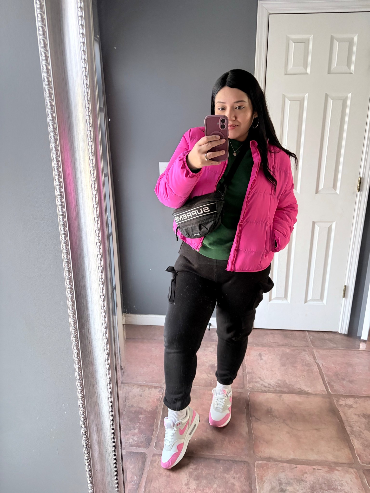 My obsession with this puffer is real! 💗

#LTKootd #LTKValentine #LTKMidsize