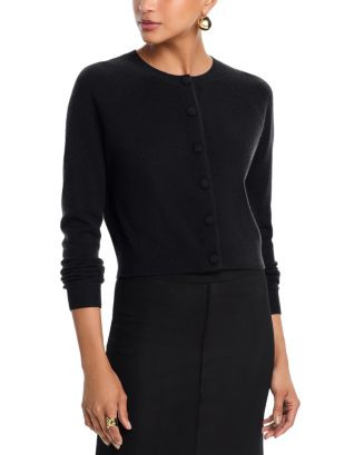 AQUA AQUA 100% Cashmere Crewneck Cardigan - Exclusive  | Bloomingdale's Women | Bloomingdale's (US)