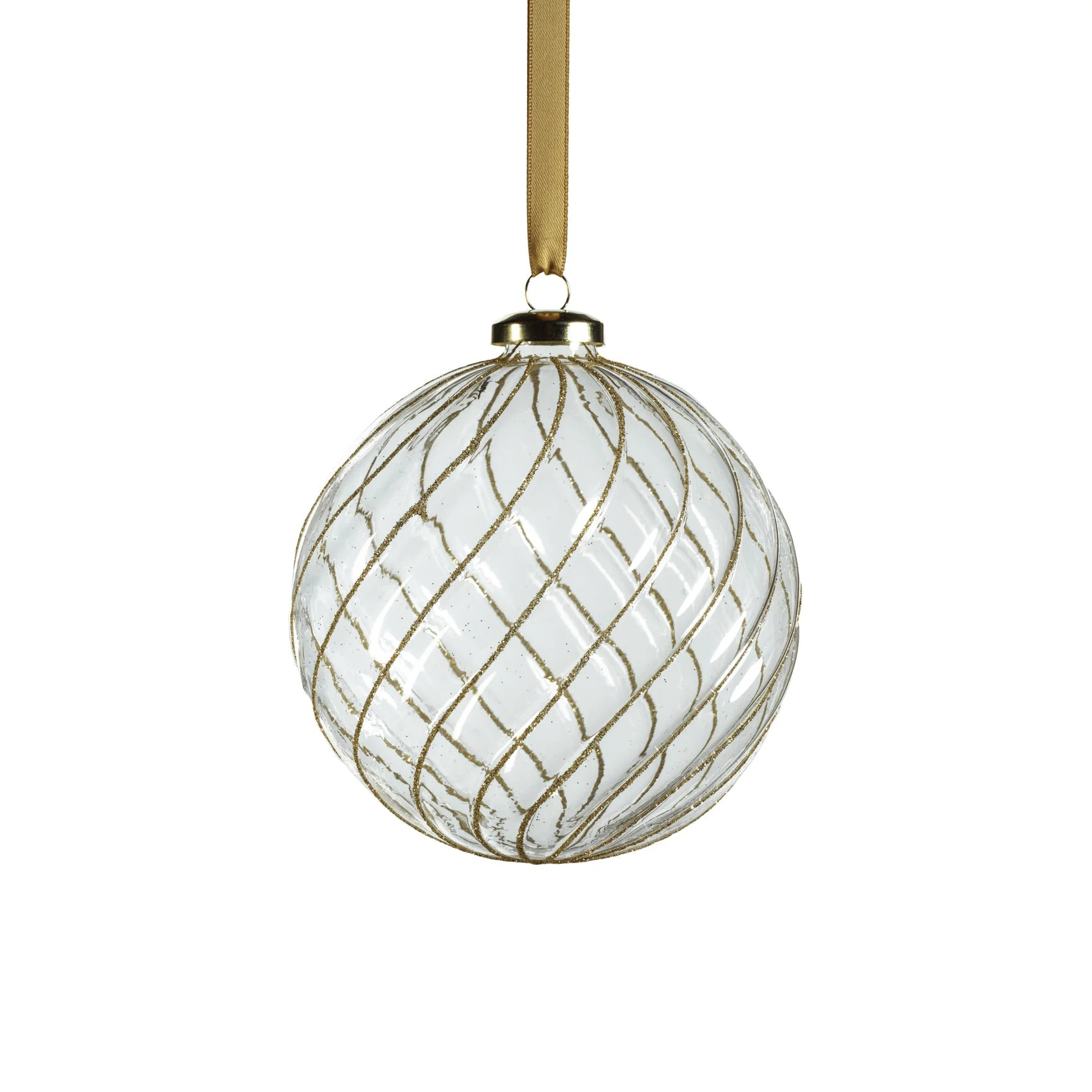 Swirl Glitter Ball Ornament | Modern Locke