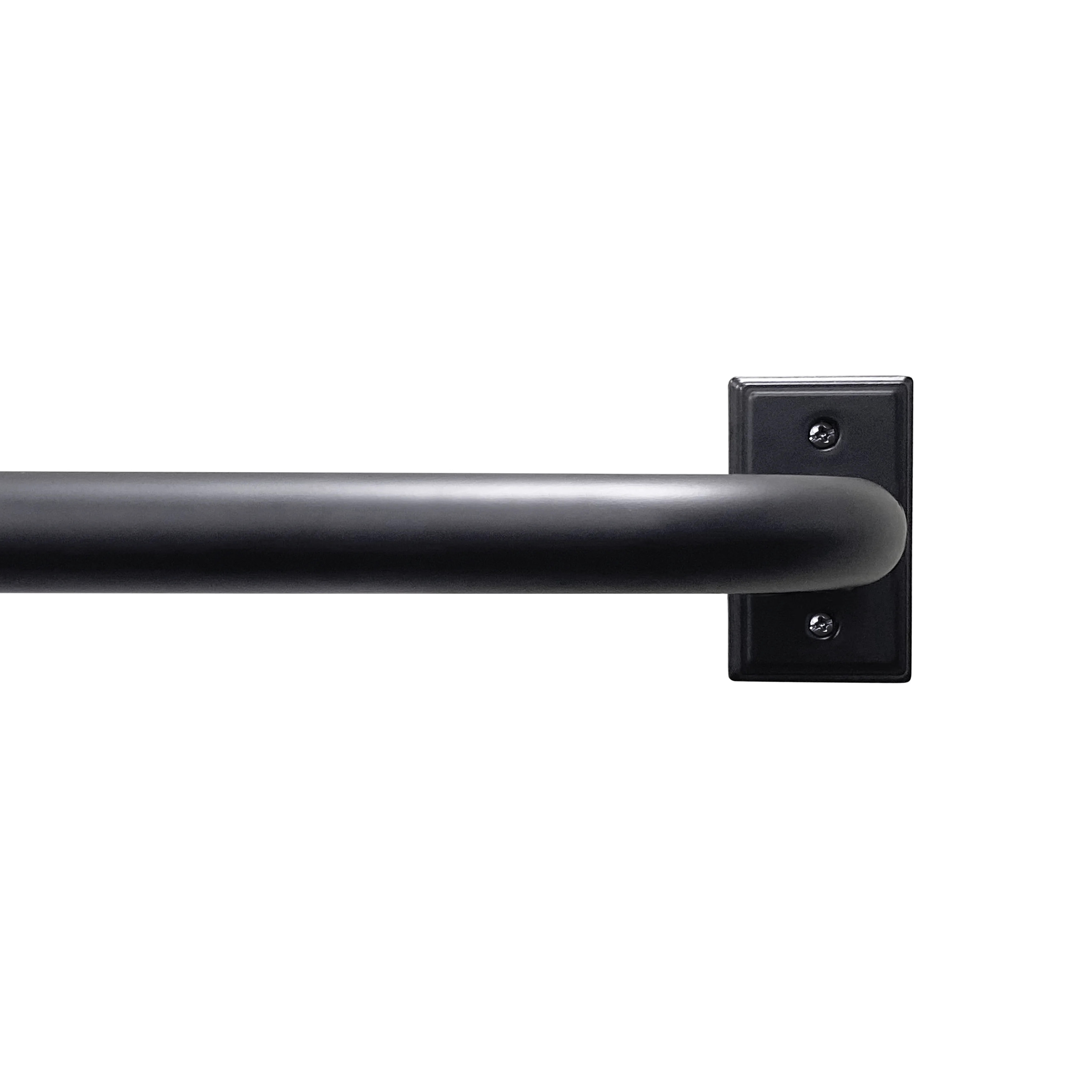 Better Homes & Gardens 1” Metal French Wrap Curtain Rod, Matte Black, 42-120” | Walmart (US)