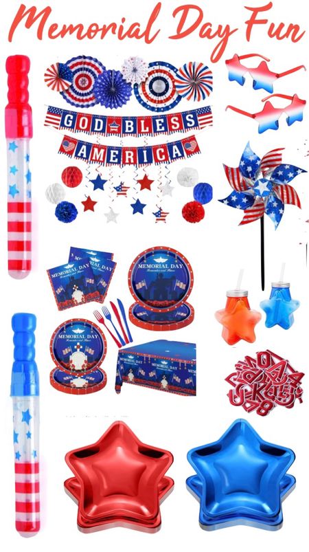Memorial Day party decor / MDW / red, white and blue decor / weekend bbq

#LTKHome #LTKStyleTip #LTKParties
