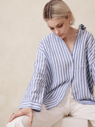 The Oversized Linen Shirt | Banana Republic (US)