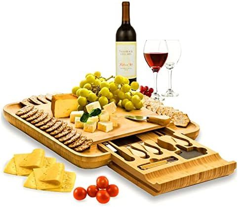 Amazon.com | Cheese Board and Knife Set - Unique Gift for Wedding, Housewarming, Bridal Shower, Birt | Amazon (US)