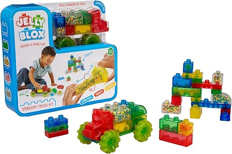 Goliath Jelly Blox Vrroom! Truck Kit | Includes 35 Blocks | Toddler & Preschool Building Blocks K... | Amazon (US)