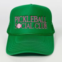 Green Pickleball Social Club Trucker Hat, Baseball Hat, Trucker Hat | Etsy (US)