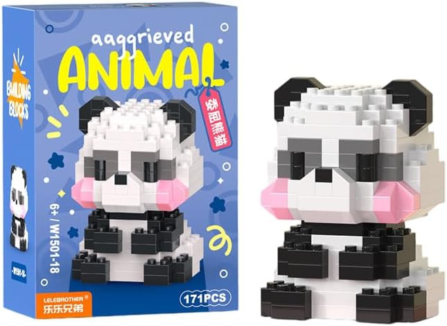 Spring Zoo Party (Panda) DIY Figurine - Quirky Holiday Decor for Desk, Shelf, or Easter Display | Amazon (CA)