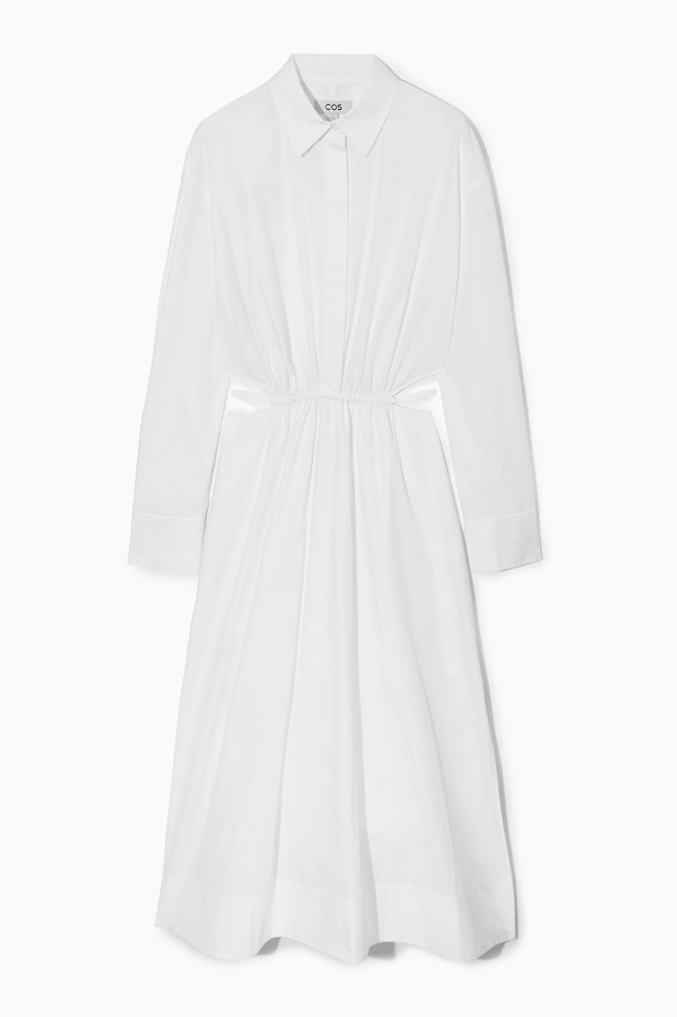 CUTOUT-WAIST MIDI SHIRT DRESS | COS UK