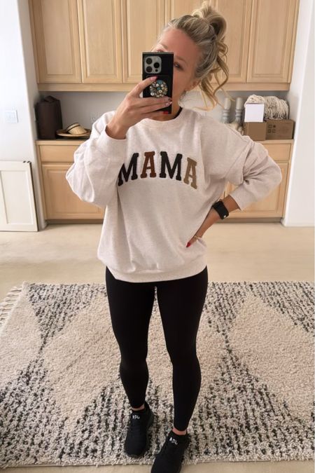 Mother’s Day sweater! Grab this one for your mom or a new mom! Also, APL has the comfiest sneaks. 🤩❤️ #ootd

#LTKStyleTip #LTKActive #LTKTravel