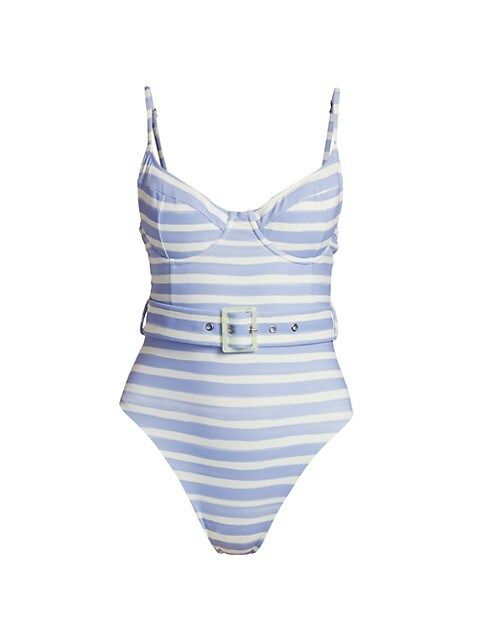 Noa Striped One-Piece Swimsuit | Saks Fifth Avenue