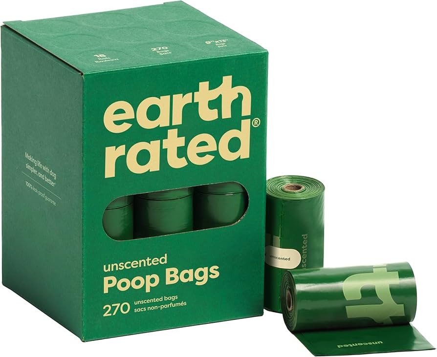 Earth Rated Poop Bags for Dogs, Guaranteed Leak Proof and Extra Thick Waste Bag Refill Rolls, Uns... | Amazon (US)