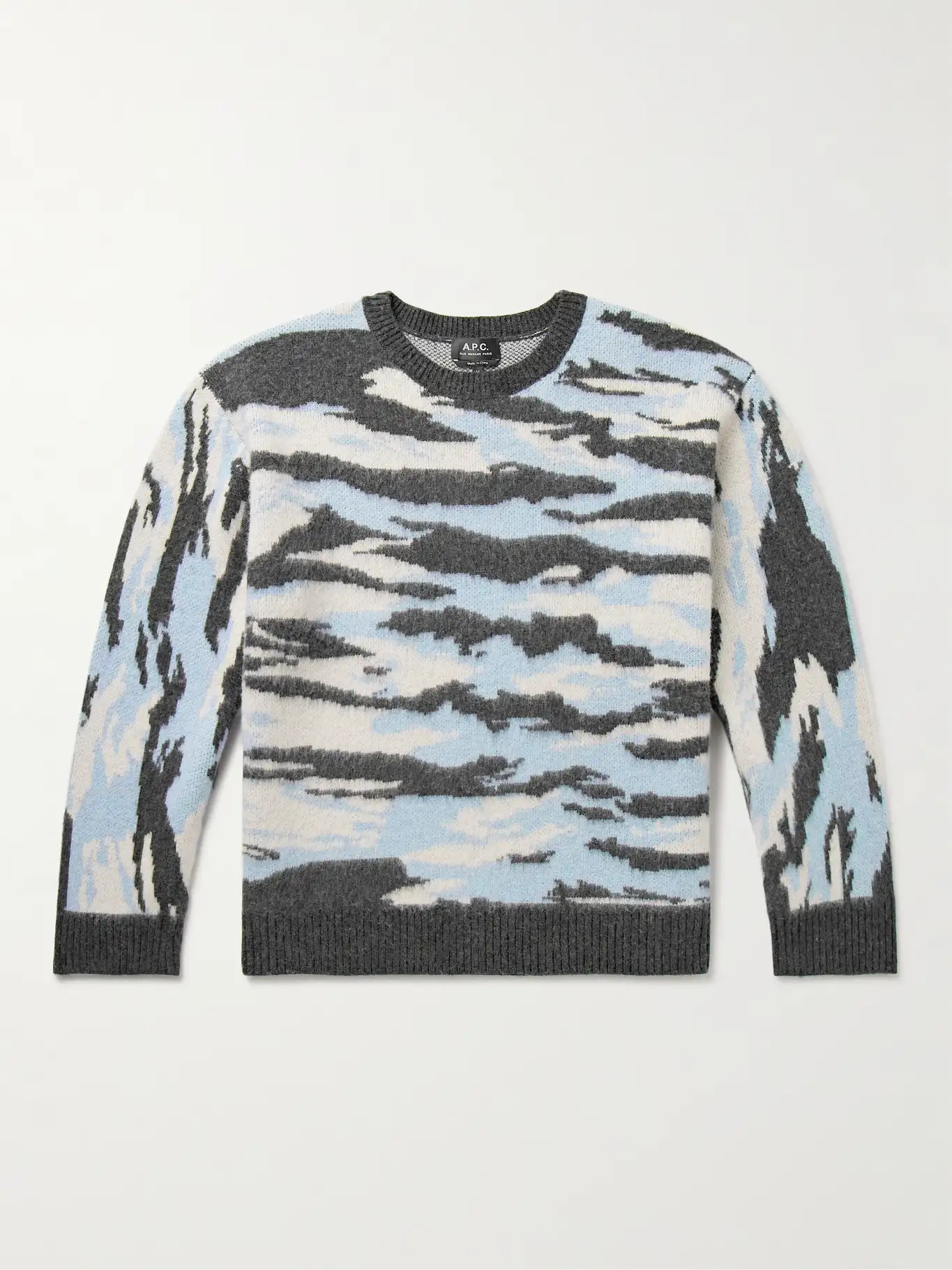 Lionel Camouflage-Jacquard Virgin Wool Sweater | Mr Porter (US & CA)