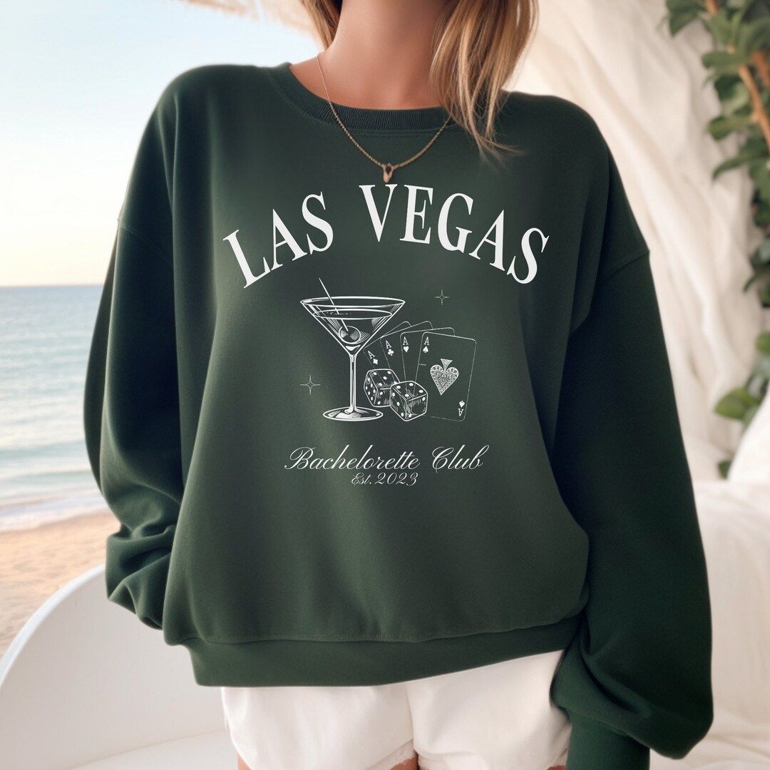 Vegas Bachelorette Custom Bachelorette Party Sweatshirts - Etsy | Etsy (US)