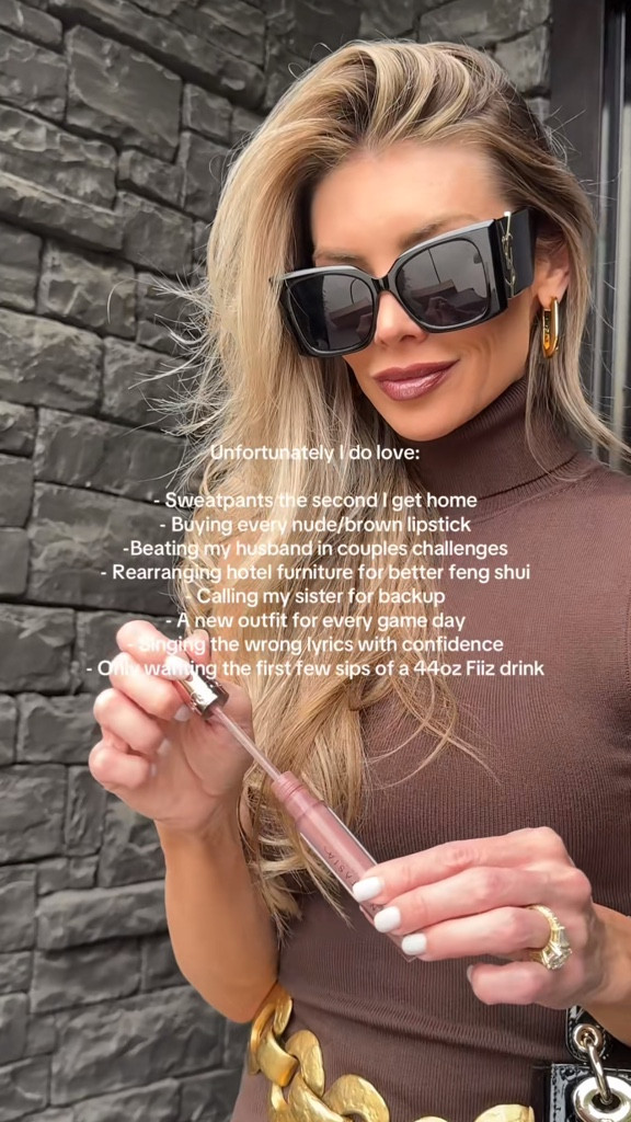 A few things I unfortunately do love  Sorry not sorry 💋 my brown turtleneck dress is Helsa, booties are Jeffrey Campbell, hammered metal belt is Streets Ahead, earrings are Jenny Bird, oversized sunglasses are Saint Laurent, lip gloss is Anastasia Beverly Hills, and mini patent bag is Dior. Bloomingdale’s is running an amazing sale on the YSL Sunglasses where you get a $125 gift card with purchase 🏃🏼‍♀️

#LTKSaleAlert #LTKBeauty #LTKStyleTip