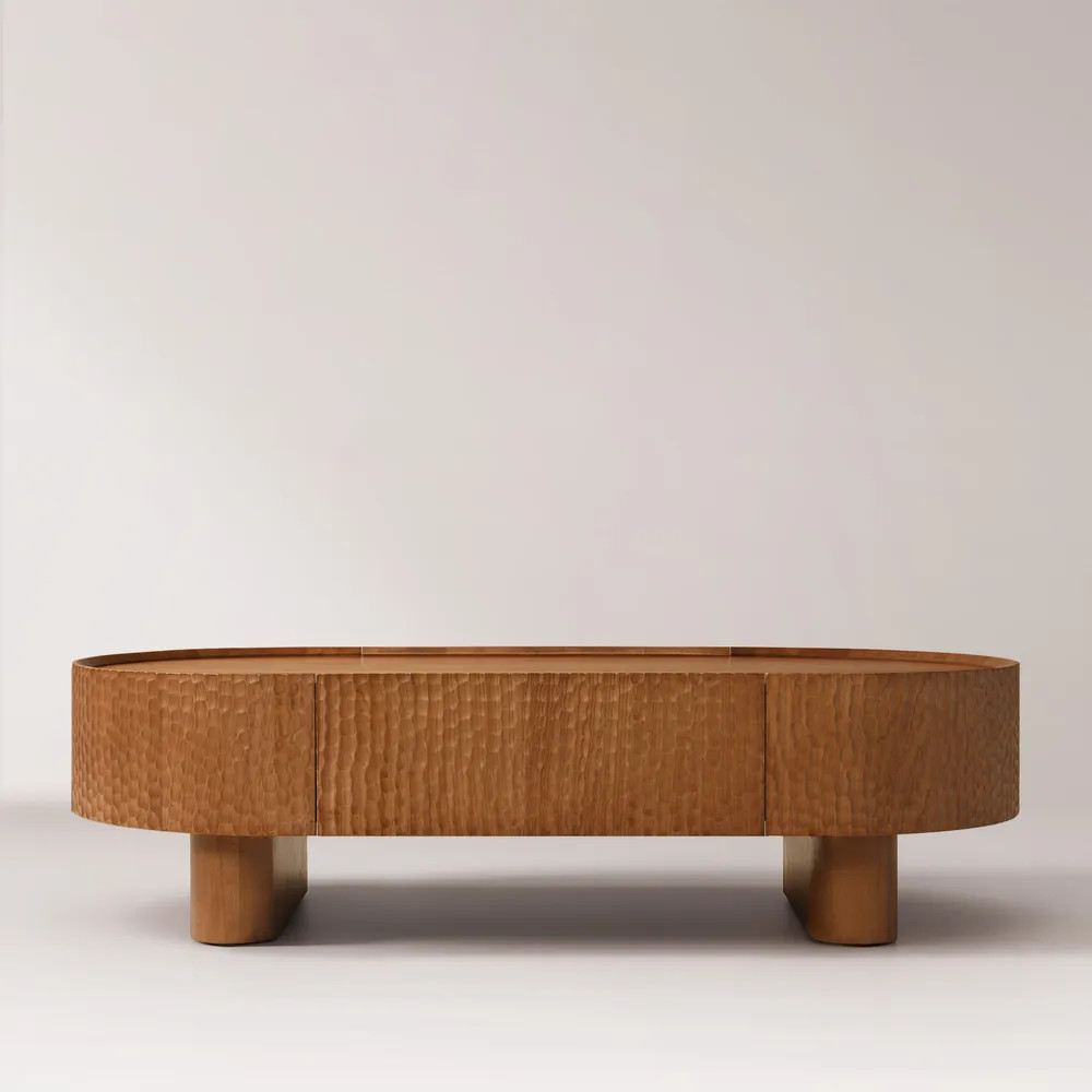 Roderick 55" Oval Coffee Table | Hernest