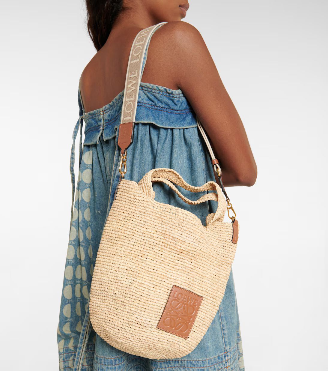 Paula's Ibiza Slit Mini raffia tote | Mytheresa (US/CA)