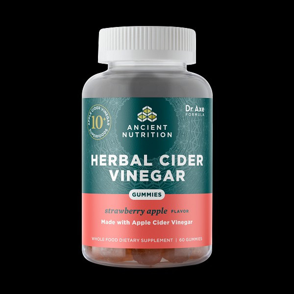 Herbal Cider Vinegar Gummies Strawberry Apple (60 Gummies) | Ancient Nutrition