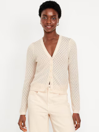 SoSoft Lite Pointelle Cardigan | Old Navy (US)