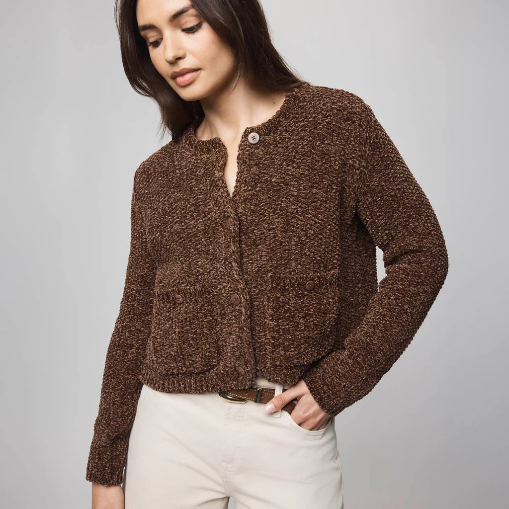 Andrea Chenille Crop Cardigan | Splendid