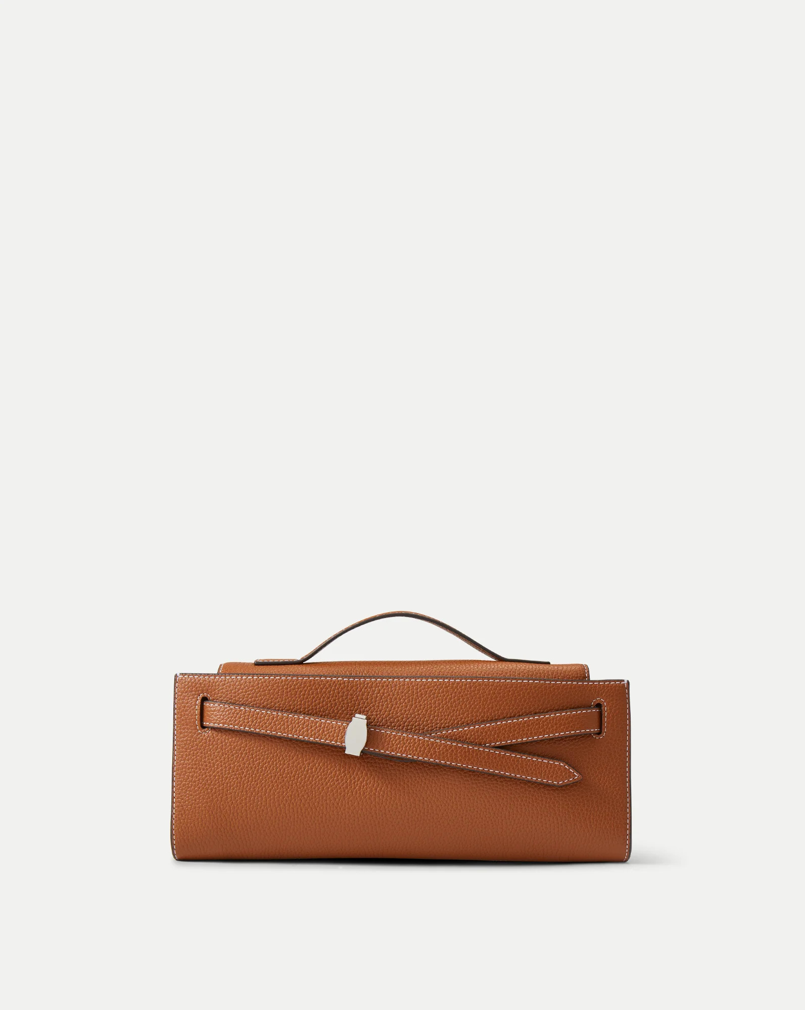 Veronica Beard Dash Clutch in Tan Leather Hazelwood | Veronica Beard | Veronica Beard