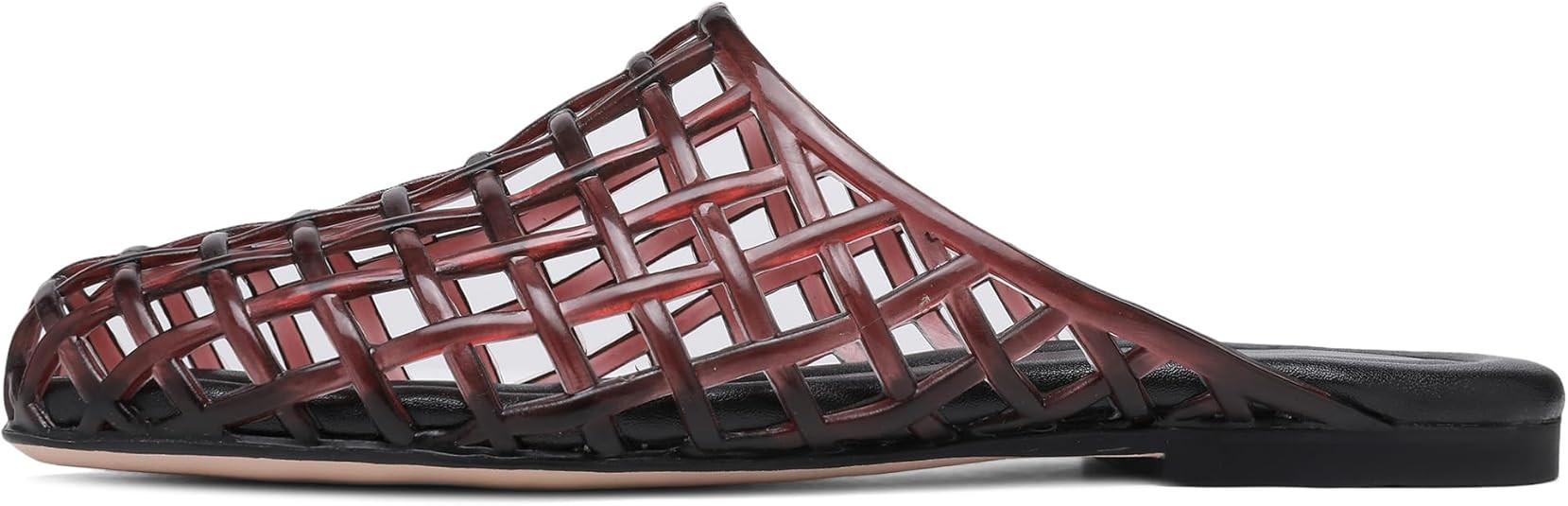 Clear Jelly Shoes for Women Slip on Jelly Mesh Slides Comfortable Closed Toe Flats Sandals Summer... | Amazon (US)