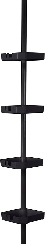 Bath Bliss 4 Tier Tensions Corner Shower Caddy Shelves Adjustable 48“-101” Bathroom Organizer... | Amazon (US)