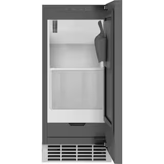 GE 15 in. 50 lb. Nugget Ice Built-in or Freestanding Ice Maker with Custom Panels and Integrated ... | The Home Depot