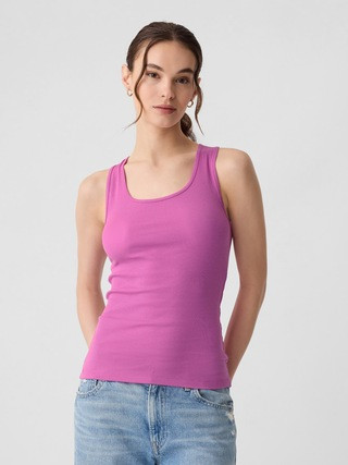 Ribbed Scoopneck Tank Top | Gap Factory