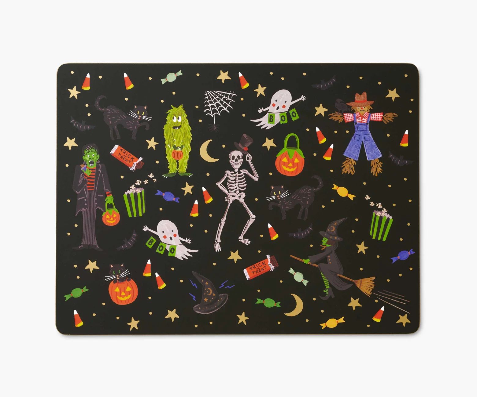 Halloween Parade Set of 4 Cork Placemats | Rifle Paper Co.