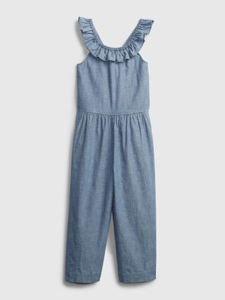 Kids Chambray Cropped Jumpsuit | Gap (US)