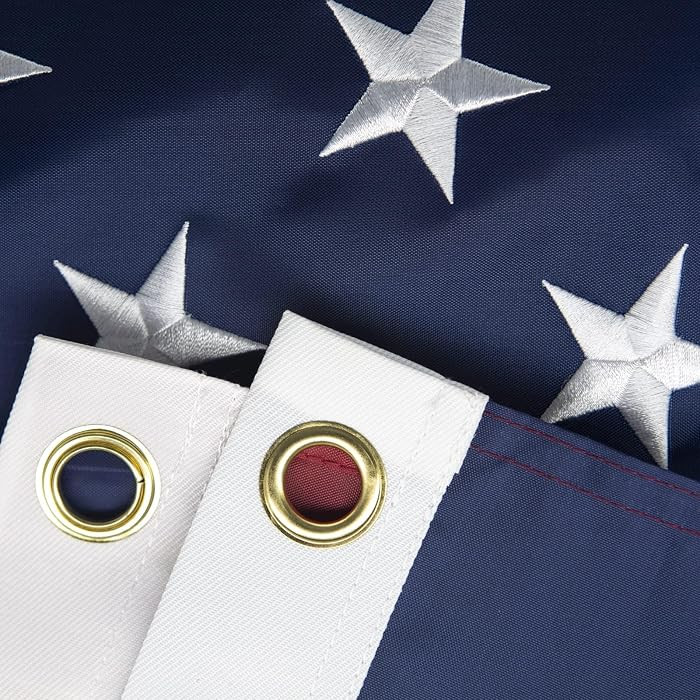 5x8 American Flag for Outside, Best Embroidered Stars And Sewn Stripes, 210D Heavy Duty Polyester... | Amazon (US)