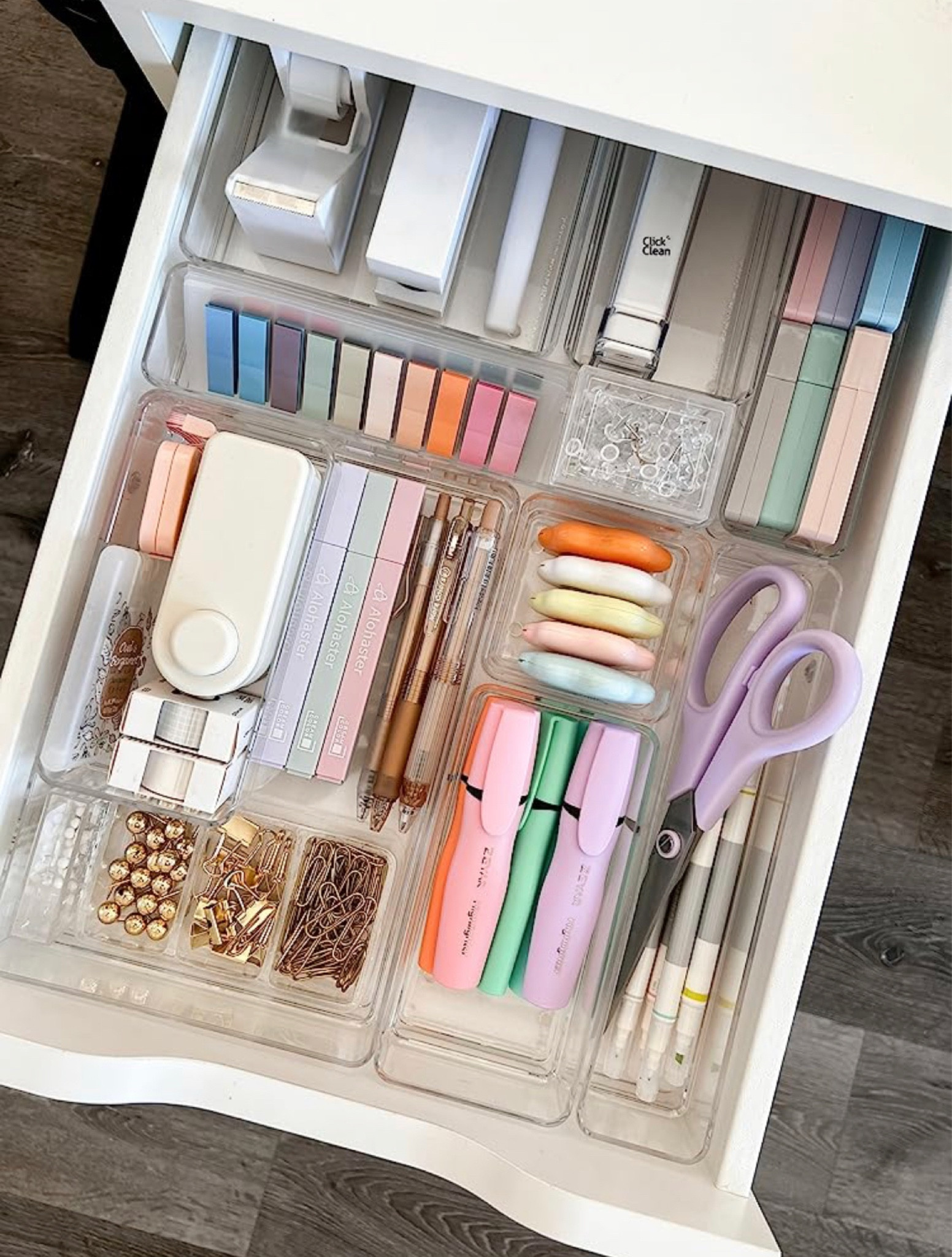 BEST Amazon home office supplies. Organization. Clear boxes. Cute highlighters. Aesthetic pens. Gold accessories. School essentials. College dorm prep. Sticky notes. Tiktok made me buy it. Ikea furniture. storage container store

#LTKhome #LTKBacktoSchool #LTKkids