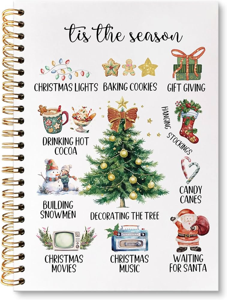 huester Christmas Tree Notebook Journal, Christmas Office Gifts Journal for Coworkers, Snowman Wi... | Amazon (US)