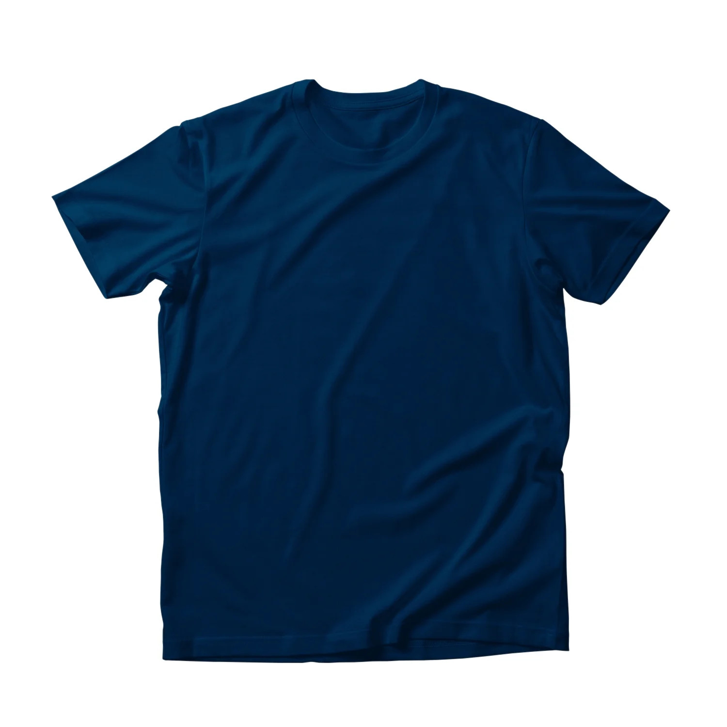 Navy Blue T-shirt - Plain short-sleeve tees - Best single color shirts - Cotton tshirt, Polyester... | Walmart (US)