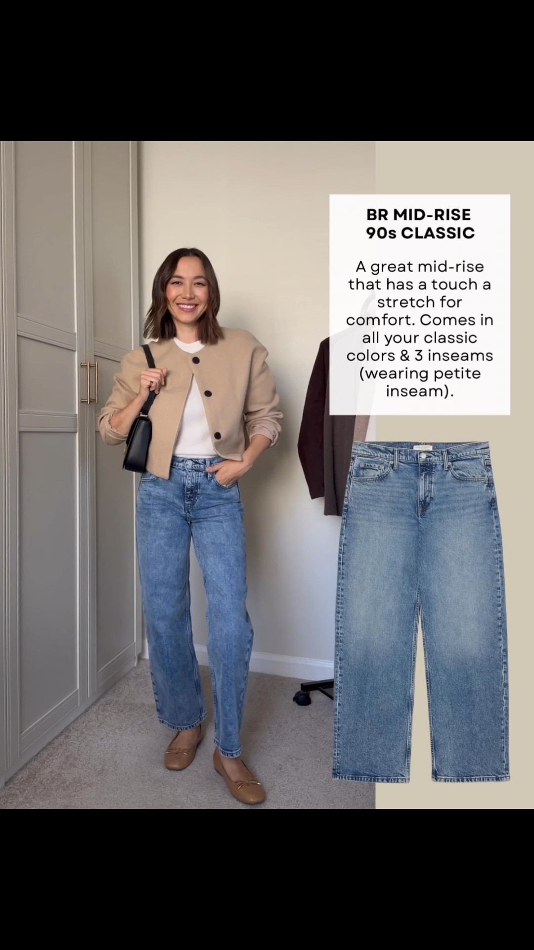 Banana republic mid-rise 90s classic jeans

These BR ones are like a hybrid between a wide leg/straight leg/barrel jean 

I sized down (they run big and loosen up as you wear them) and wearing the petite inseam for a crop. I am 5’4” 

Fall outfit / fall style / barrel jeans

#LTKootd #LTKSeasonal