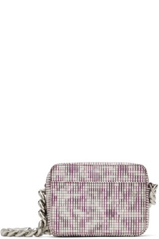 KARA - White & Purple Printed Bag | SSENSE