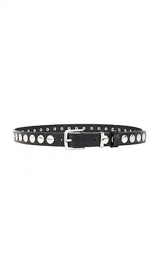Lovers and Friends Mina Leather Belt in Black & Silver from Revolve.com | Revolve Clothing (Global)