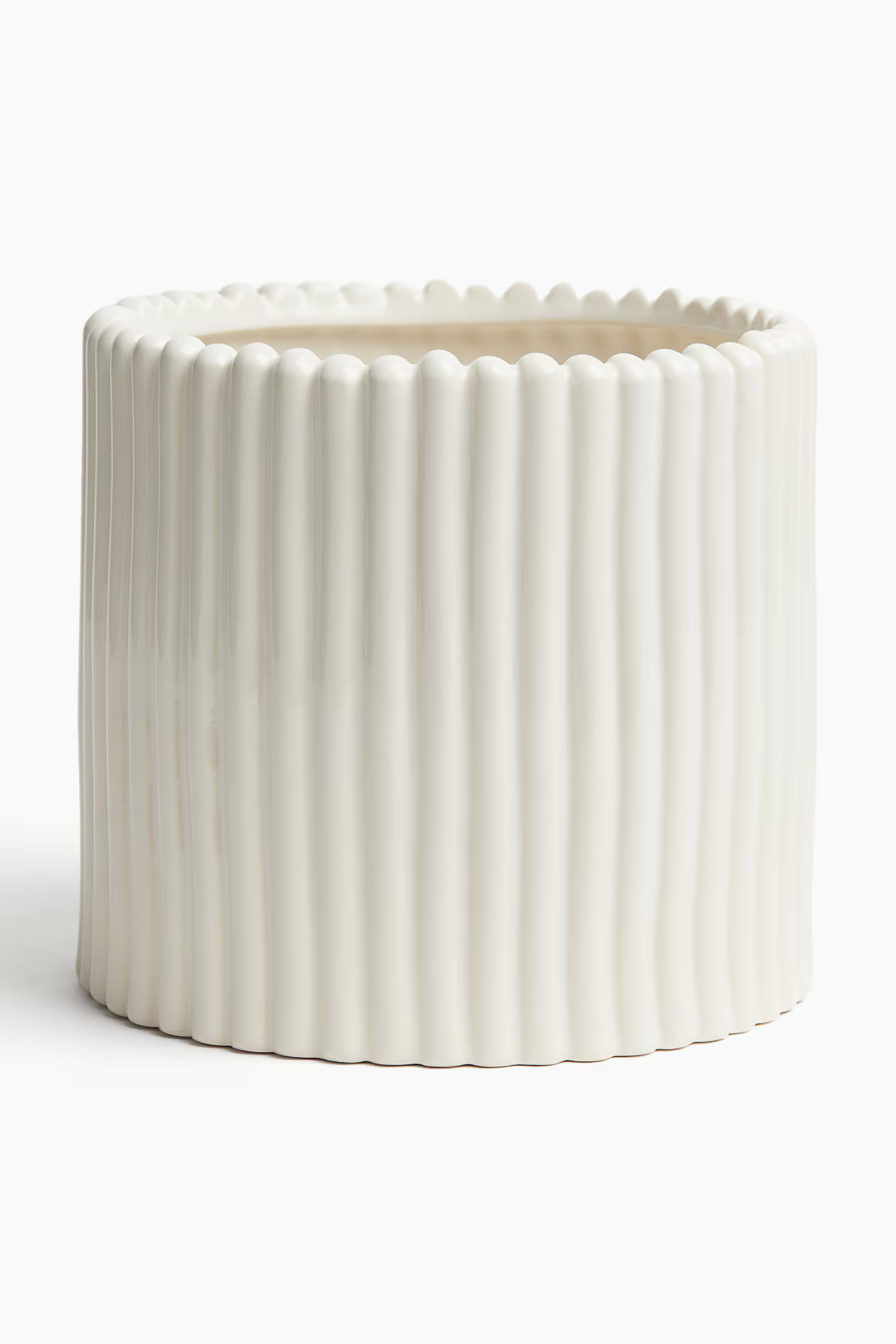 Large Stoneware Plant Pot - White - Home All | H&M US | H&M (US + CA)