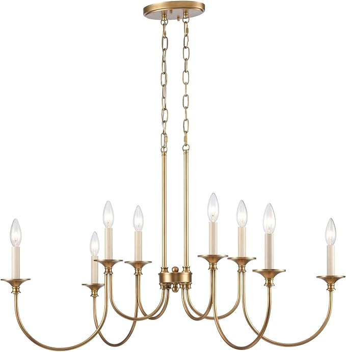 Elk Home 89727/8 Cecil - 8 Light Linear Chandelier in Traditional Style-22 Inches Tall and 34 Inc... | Amazon (US)