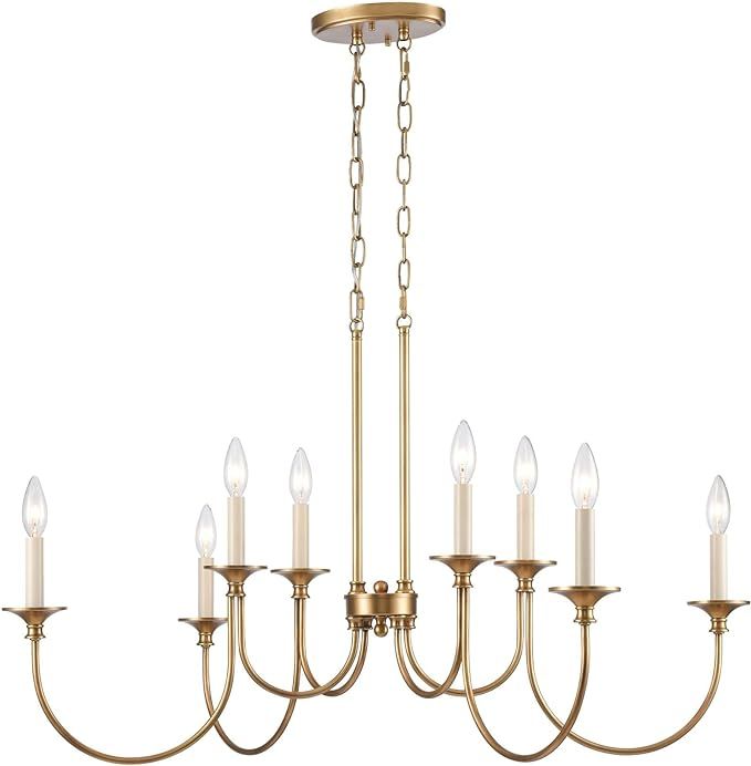 Elk Home 89727/8 Cecil - 8 Light Linear Chandelier in Traditional Style-22 Inches Tall and 34 Inc... | Amazon (US)