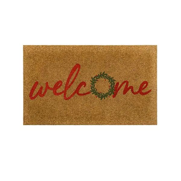 St. Nicholas Square® Holiday Welcome Wreath 18'' x 30'' Doormat | Kohl's