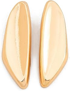 Chunky Gold Dangle Drop Earrings for Women Gold Statement Earrings Large Geometric Earrings Minim... | Amazon (US)