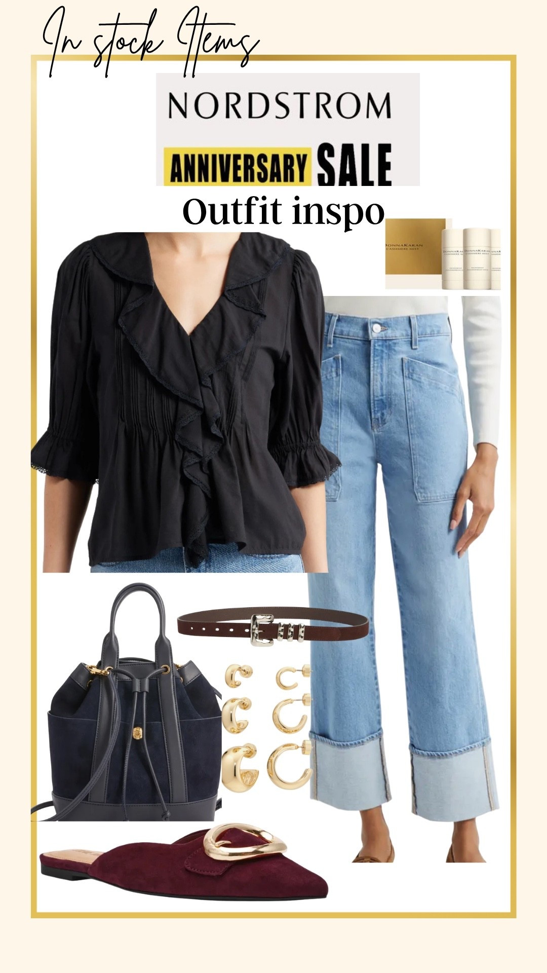 🚨Nordstrom Sale

Instock items

This cute Madewell ruffle top
Perfect for now and later in the fall. Tts

The cutest large front pocket cuffed jeans  tts

Thin black belt

Black leather bag 

A great hoop earring pack 

The best Donna Karen deodorant 3 pack 

Steve Madden suede mule with gold buckle 


#LTKSaleAlert #LTKStyleTip