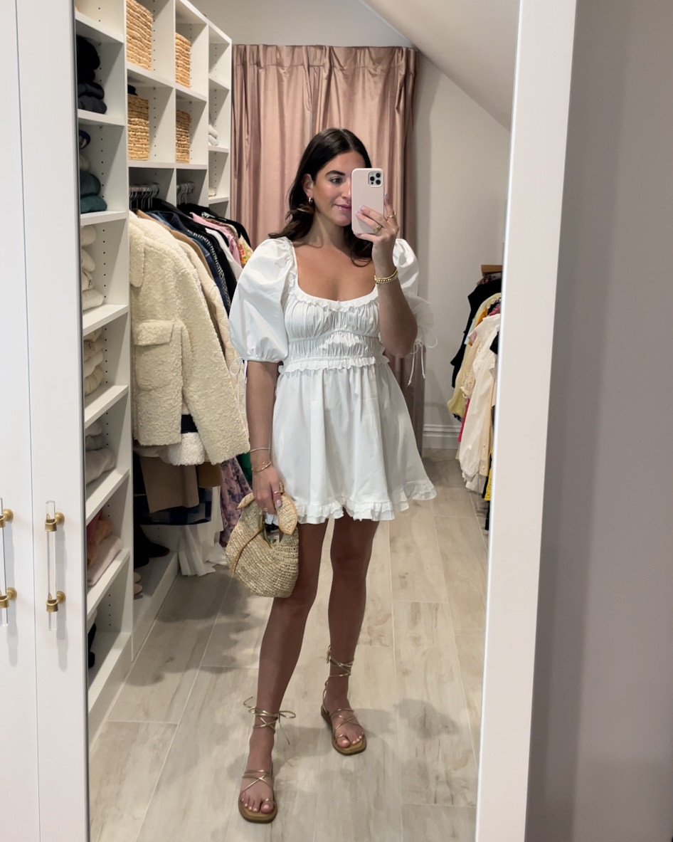 Wearing a size small
White dress 
Spring dress 
Country concert 

#LTKfit #LTKstyletip #LTKFind