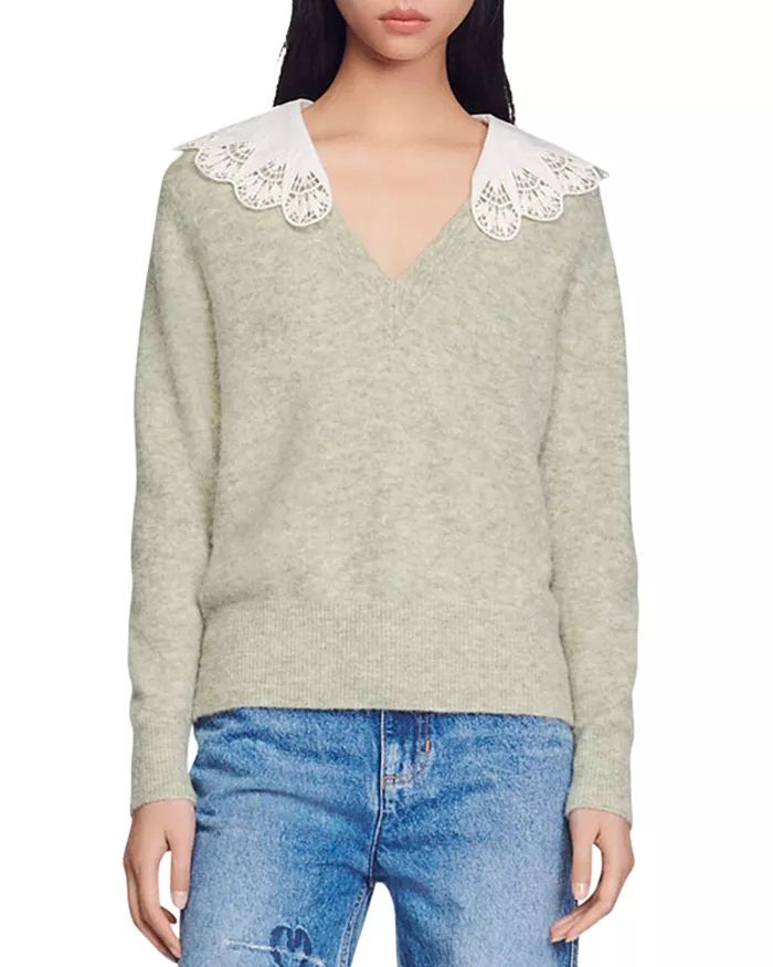 Lena Oversized Collar Sweater | Bloomingdale's (US)