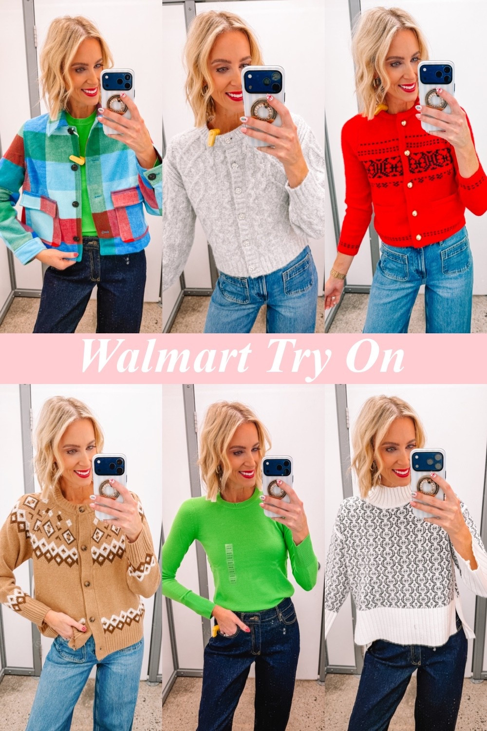 Walmart try on!

Plaid jacket / Cardigan / Winter style / Mock neck sweater / Classic style 

#LTKFindsUnder50 #LTKFindsUnder100