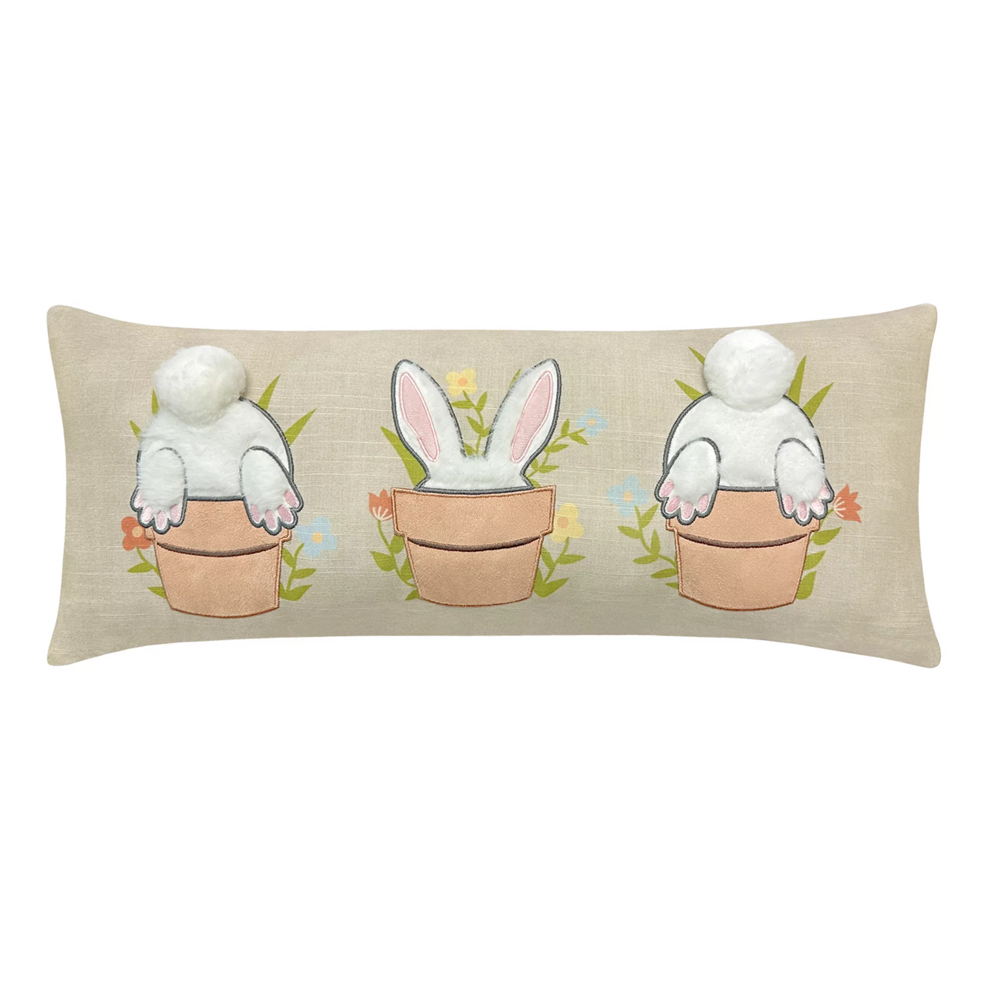 Celebrate Together™ Easter Bunnies in Pots Pillow | Kohl's