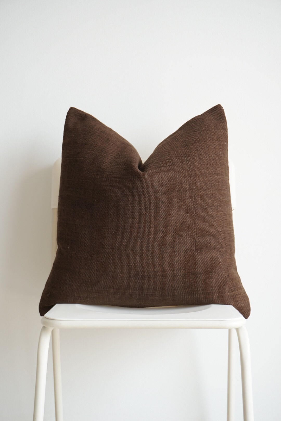 Brown Hand Woven Pillow Cover | Etsy (US)