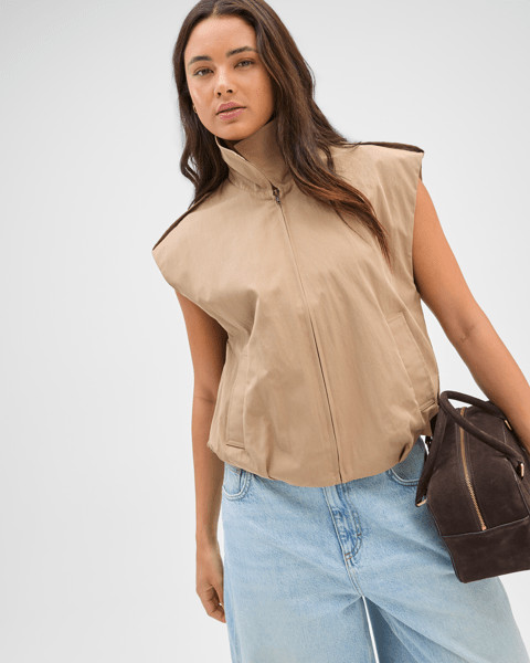 Lily Loves Australian Cotton Blend Oversized Utility Vest | Target AU