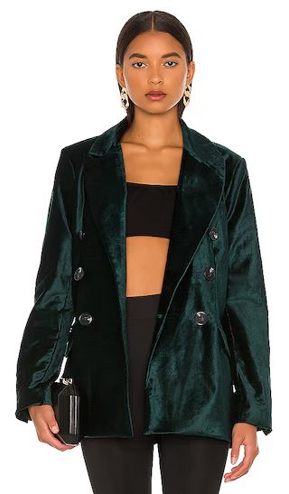 Velvet Ashby Blazer in Jade | Revolve Clothing (Global)