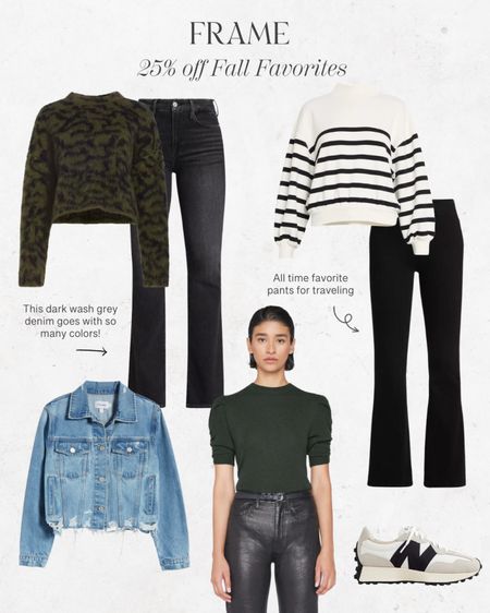 Frame friends and family sale! 25% sitewide, here are some of my favorites including the best travel jeans - the Jetset - as well as this great sweater that is a splurge but totally worth it!!

#LTKover40 #LTKsalealert #LTKtravel
